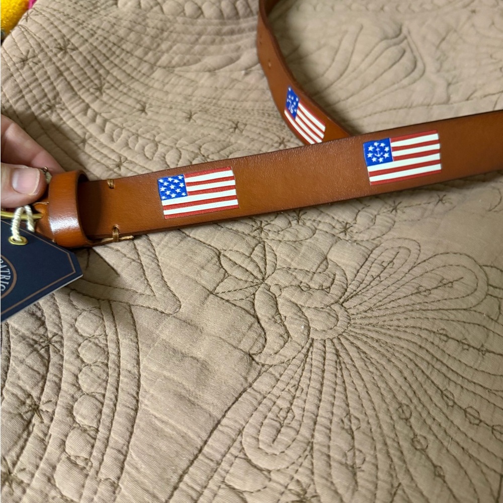Kiel James Patrick Tan Leather Belt - Picture 2 of 3